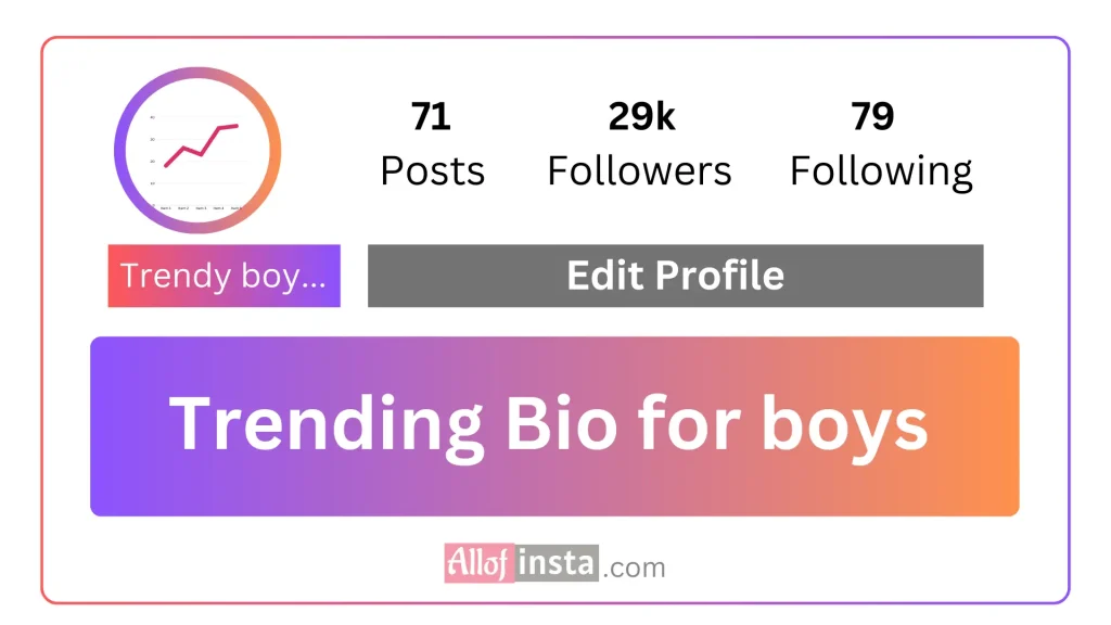 Trending Instagram bio for boys