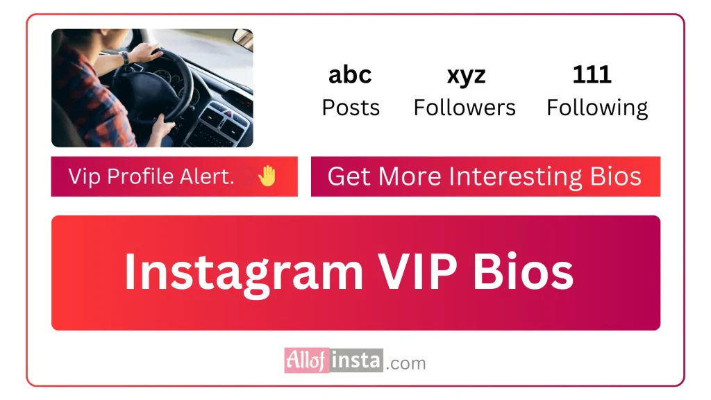 Instagram VIP Bio