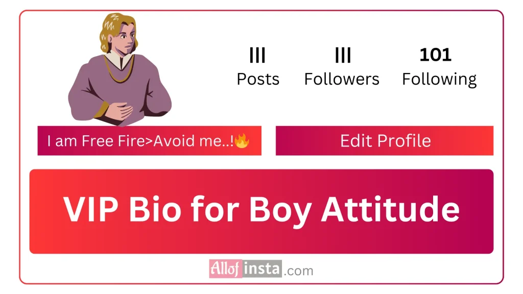 Instagram vip bio for boy attitude
