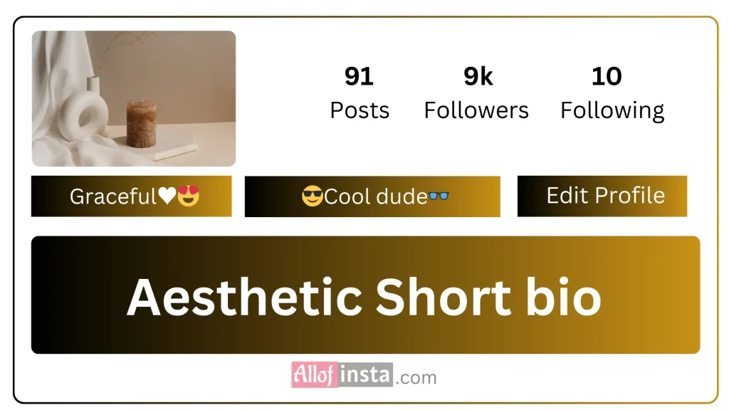 Short bio for instagram aesthetic