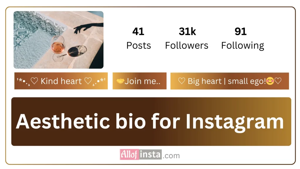 aesthetic bio for Instagram