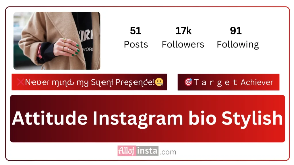 attitude Instagram bio stylish