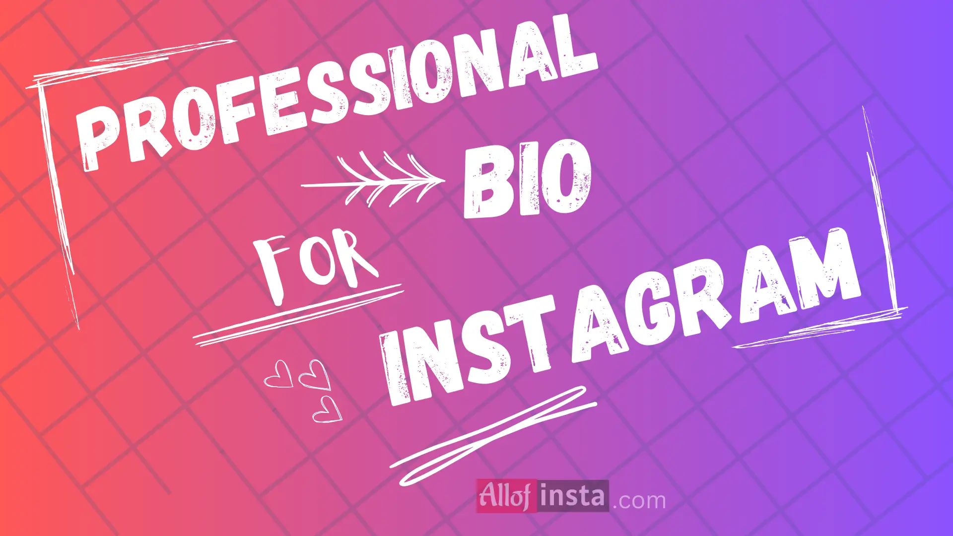 Professional bio for Instagram
