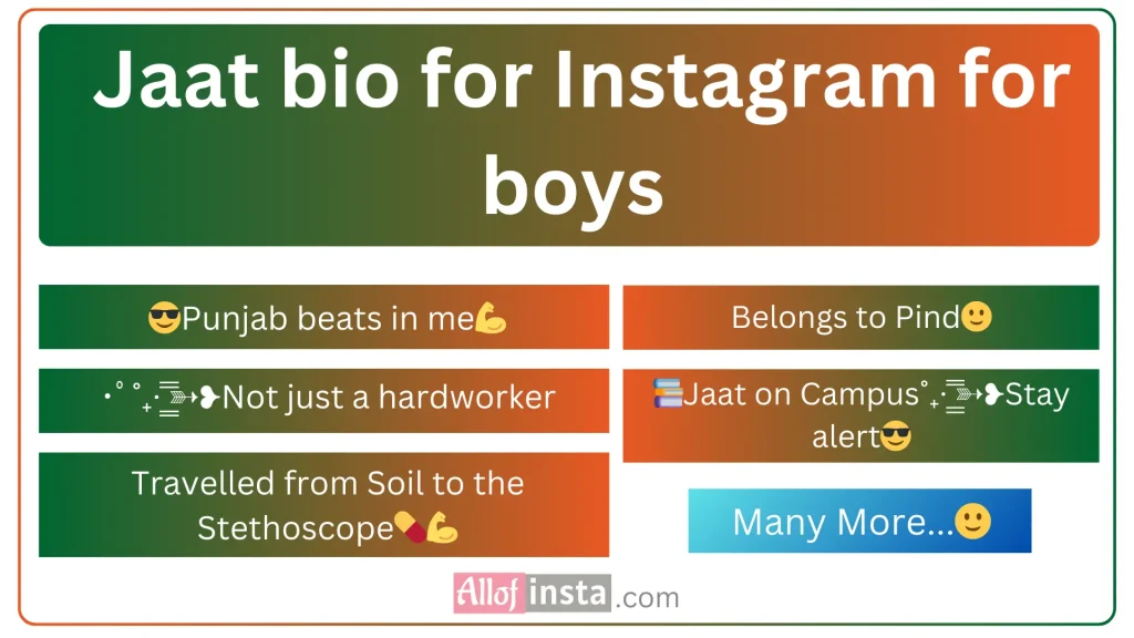 Jaat bio for Instagram for boys