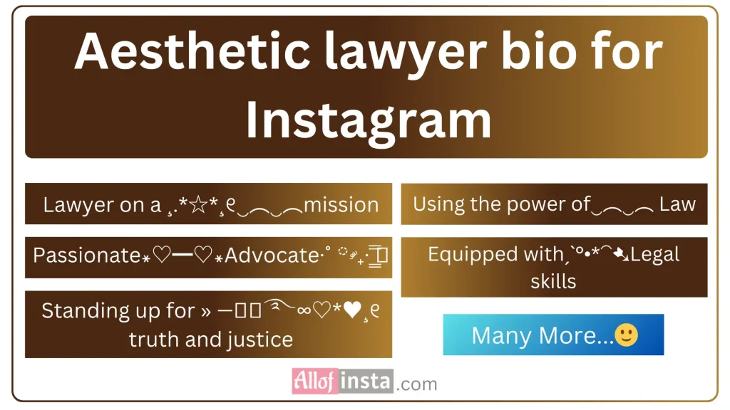 Law student Instagram bio Aesthetic