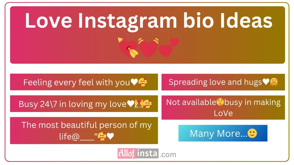 Love instagram bio