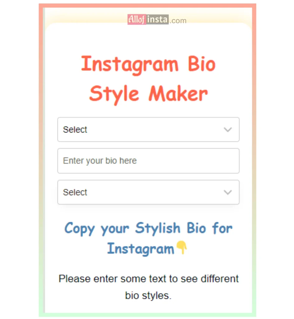 How to make your Instagram bio stylish