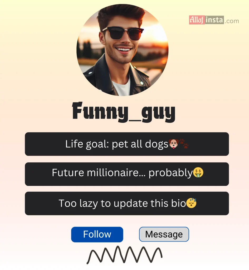 Funny bio for Instagram for boy