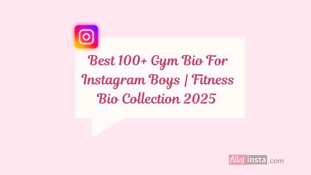 gym bio for instagram