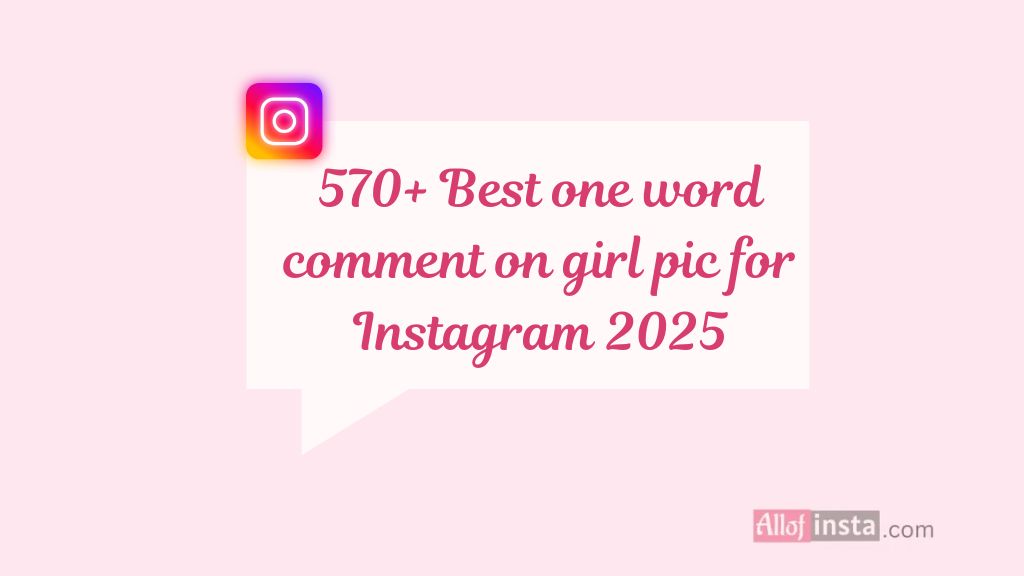 one word comment on girl pic