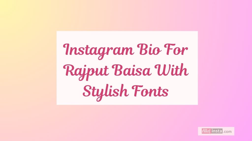 rajput bio instagram