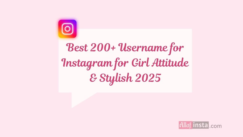 username for instagram for girl attitude