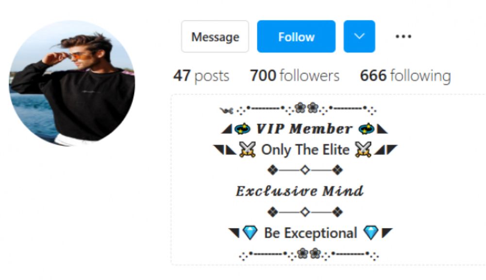 Facebook VIP Bio